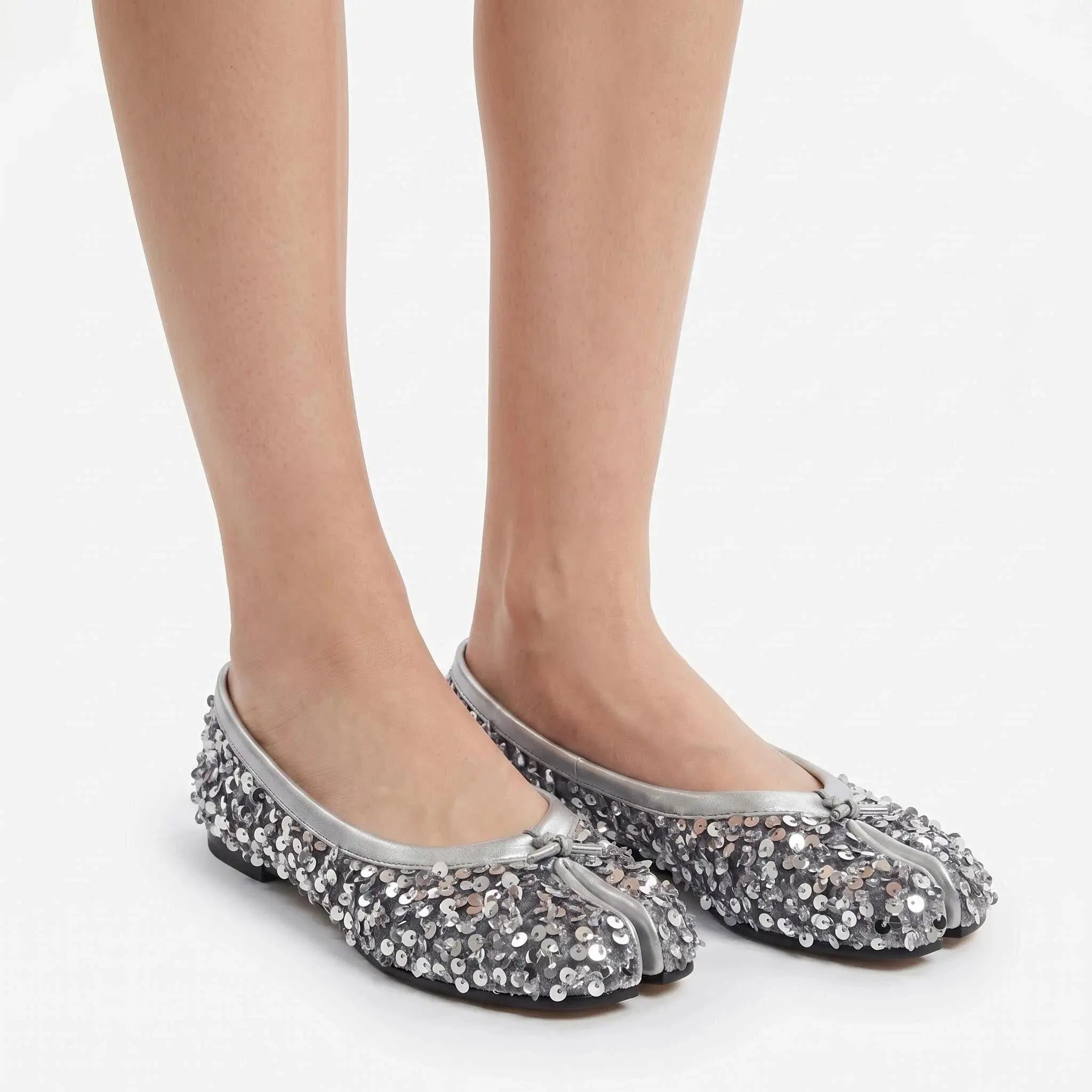 Sequin Tabi Flats
