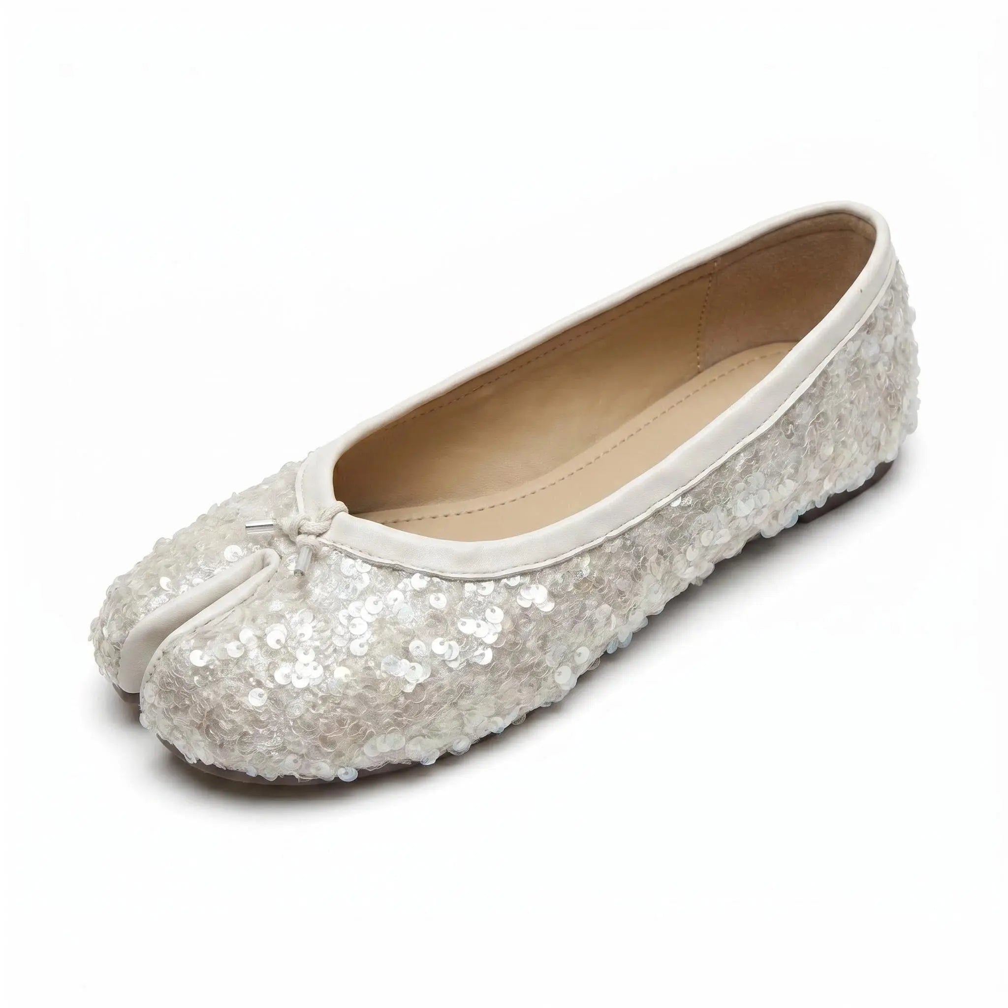 Sequin Tabi Flats