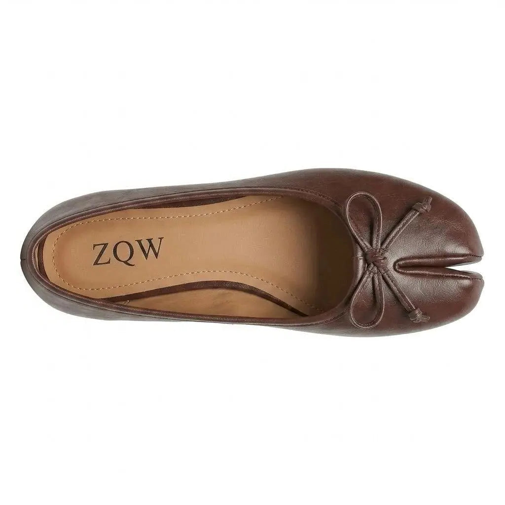 Bow Tabi Ballet Flats