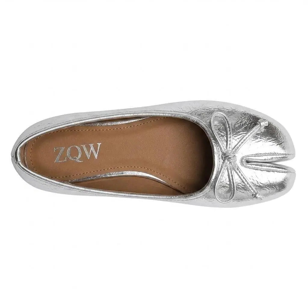 Bow Tabi Ballet Flats