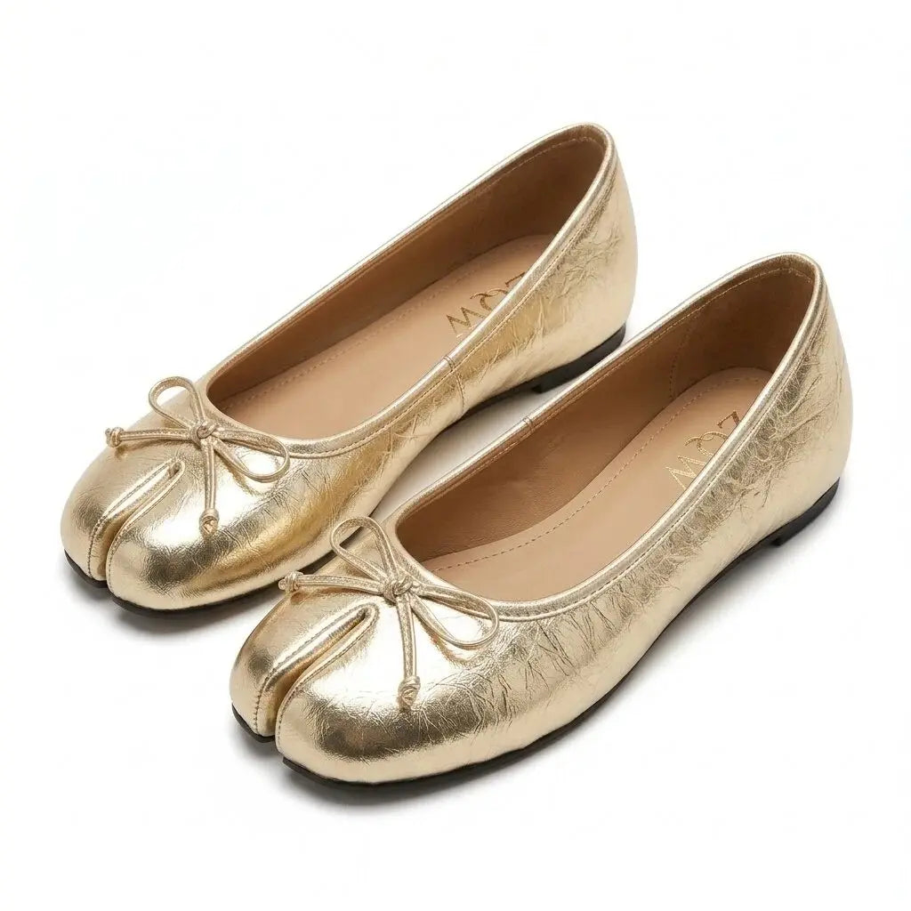 Bow Tabi Ballet Flats
