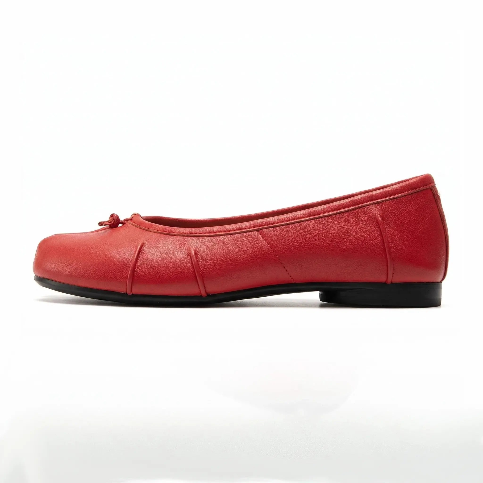 Crinkled Tabi Ballet Flats