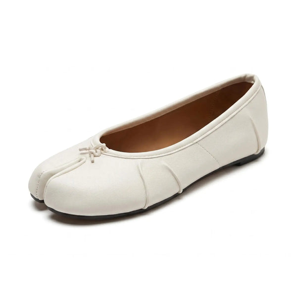 Crinkled Tabi Ballet Flats