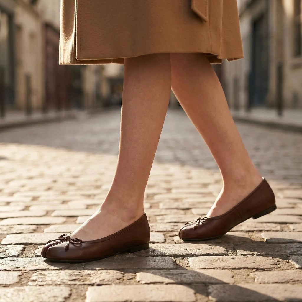 Bow Tabi Ballet Flats