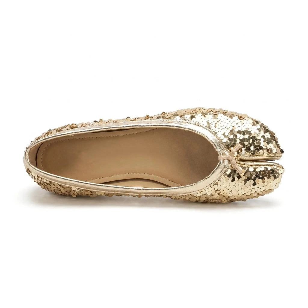 Sequin Tabi Flats