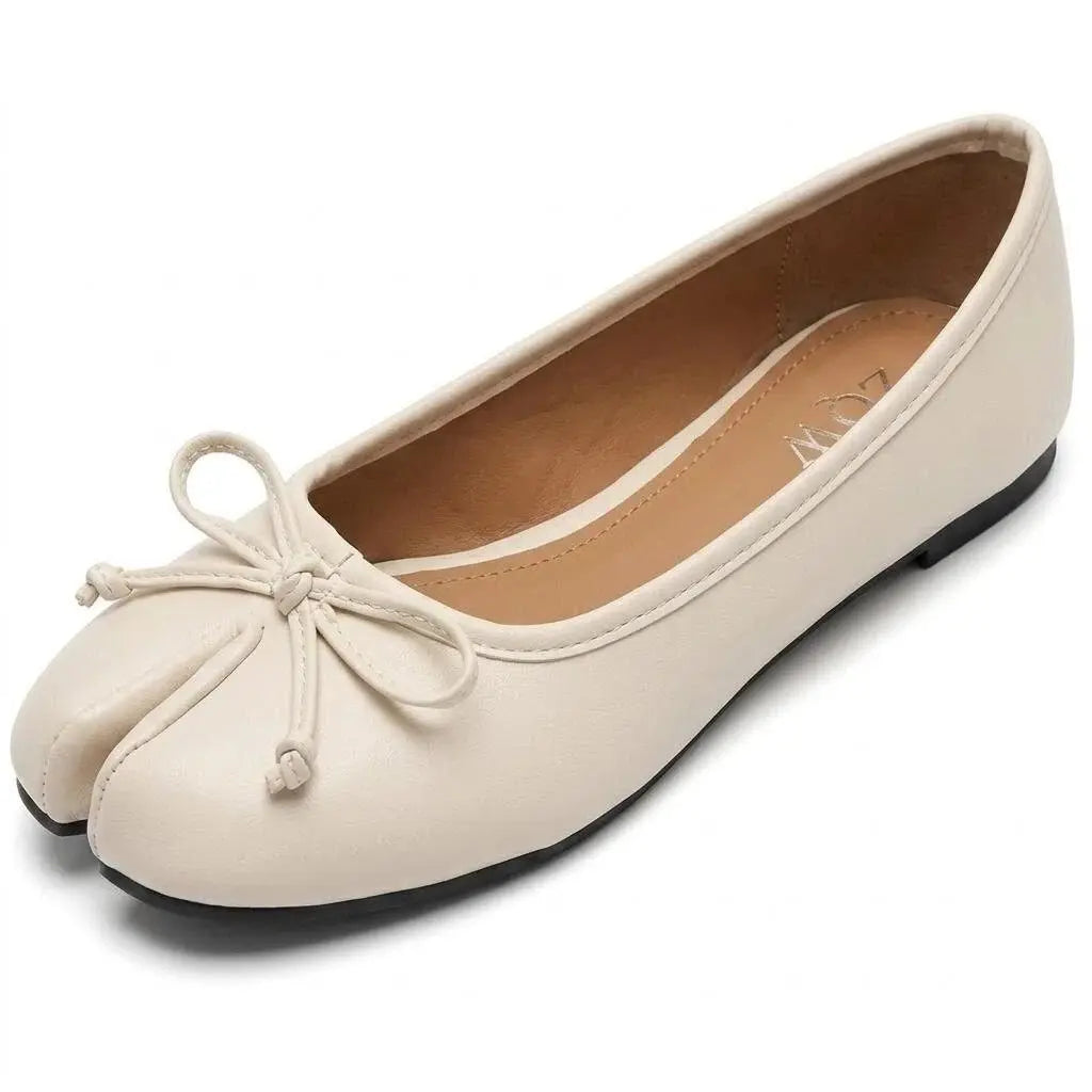 Bow Tabi Ballet Flats