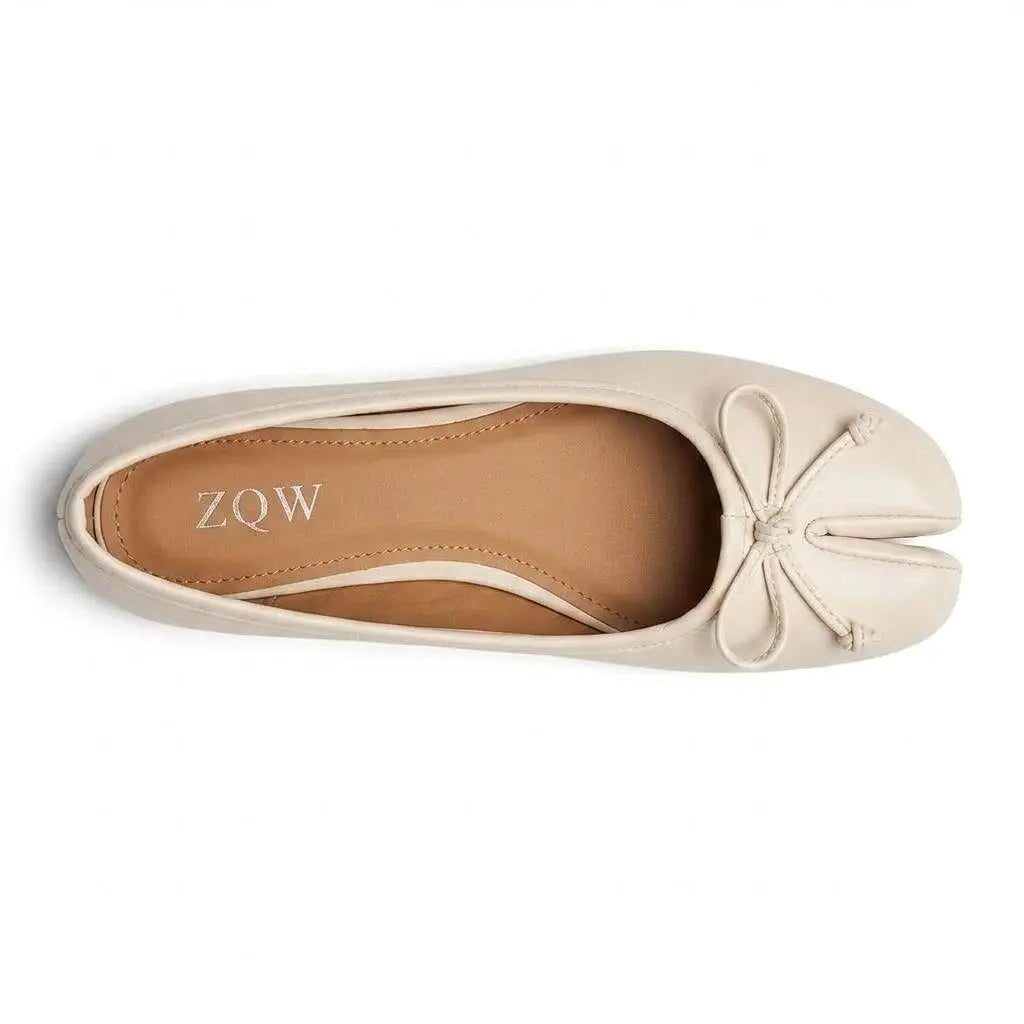 Bow Tabi Ballet Flats