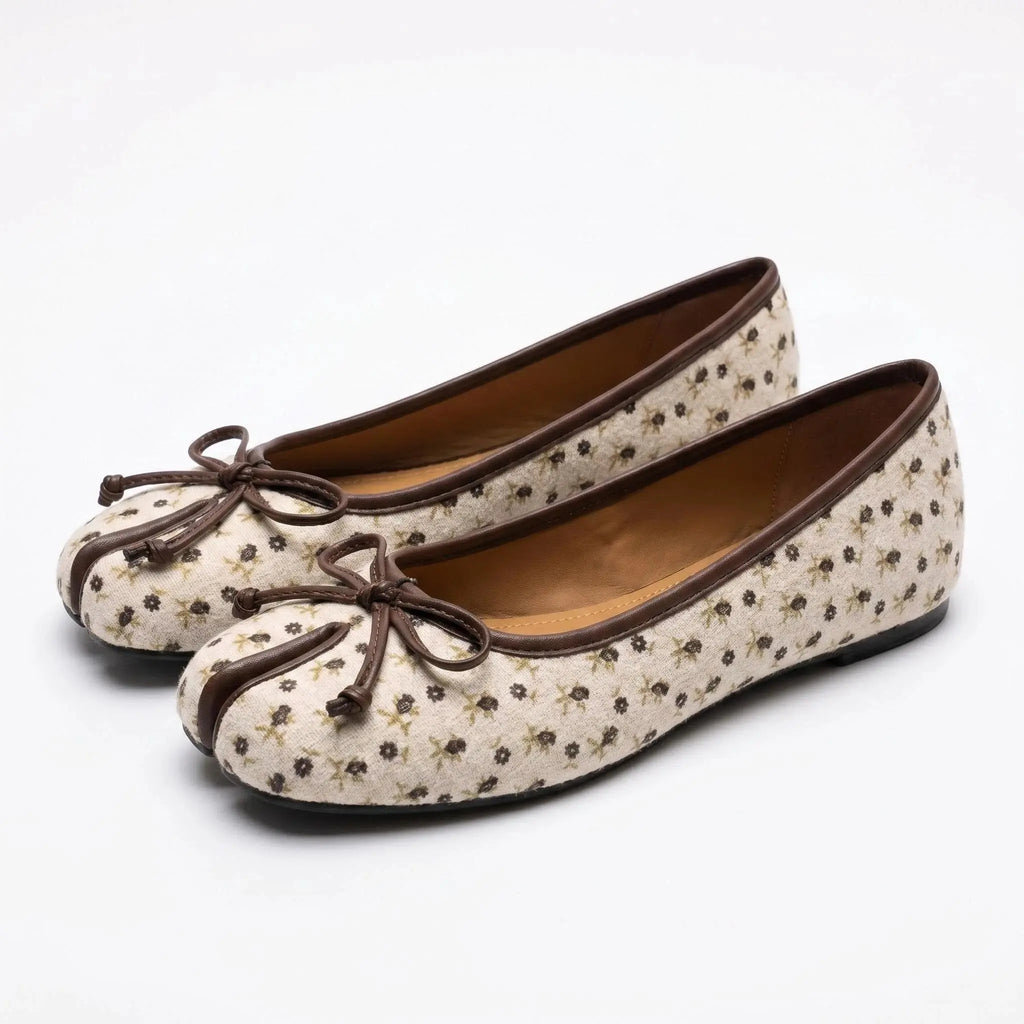 Bow Tabi Ballet Flats