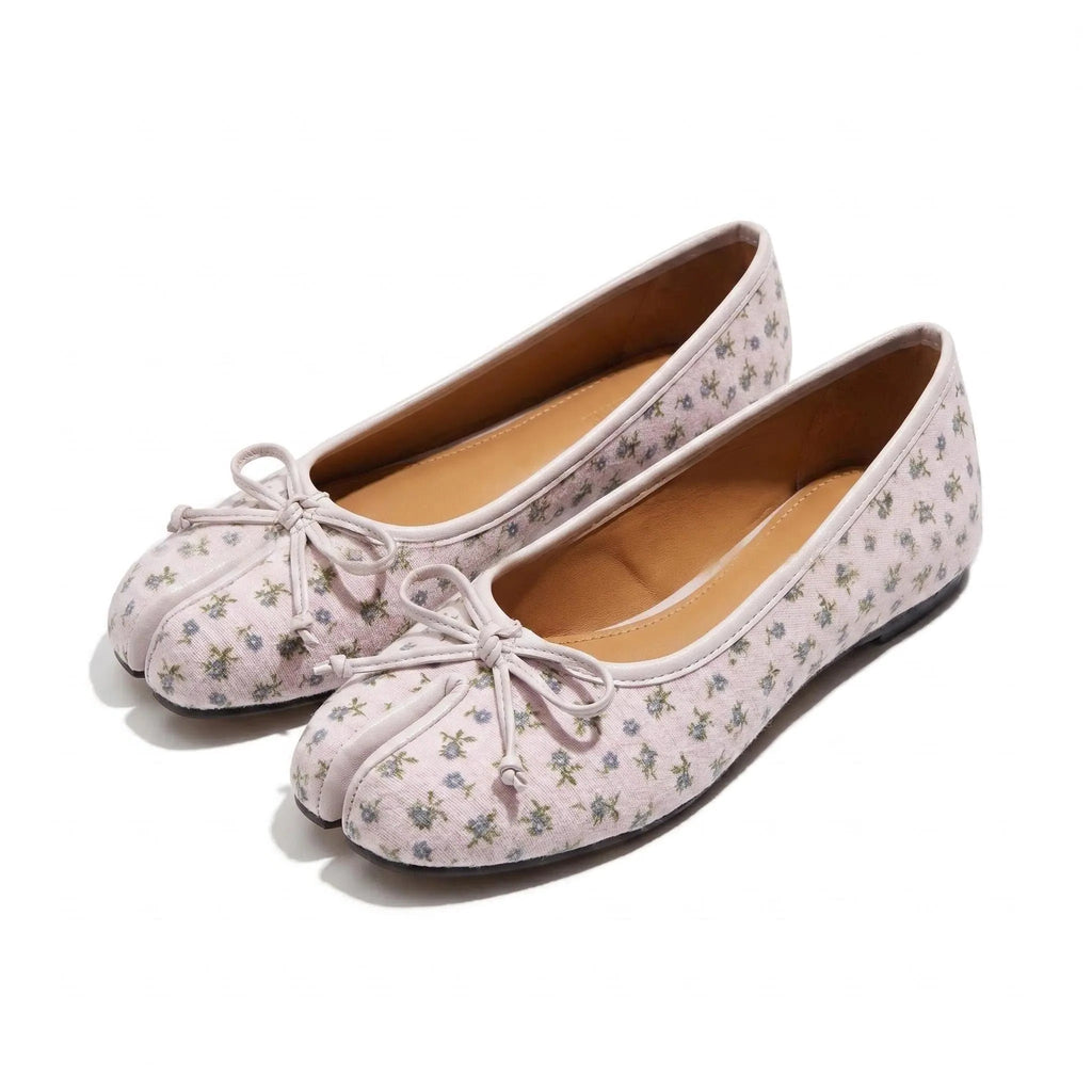 Bow Tabi Ballet Flats