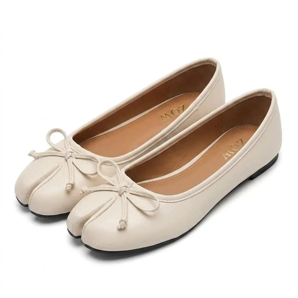 Bow Tabi Ballet Flats