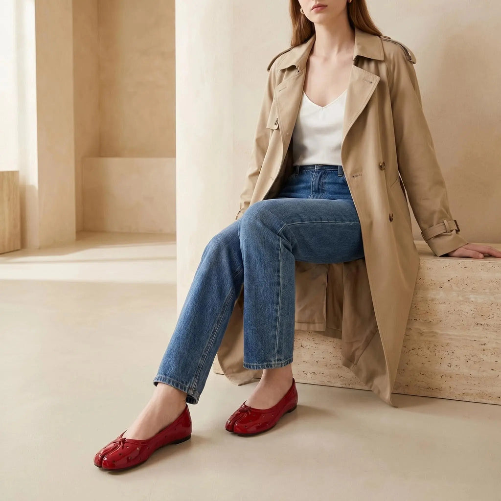Dot-Air Tabi Ballet Flats