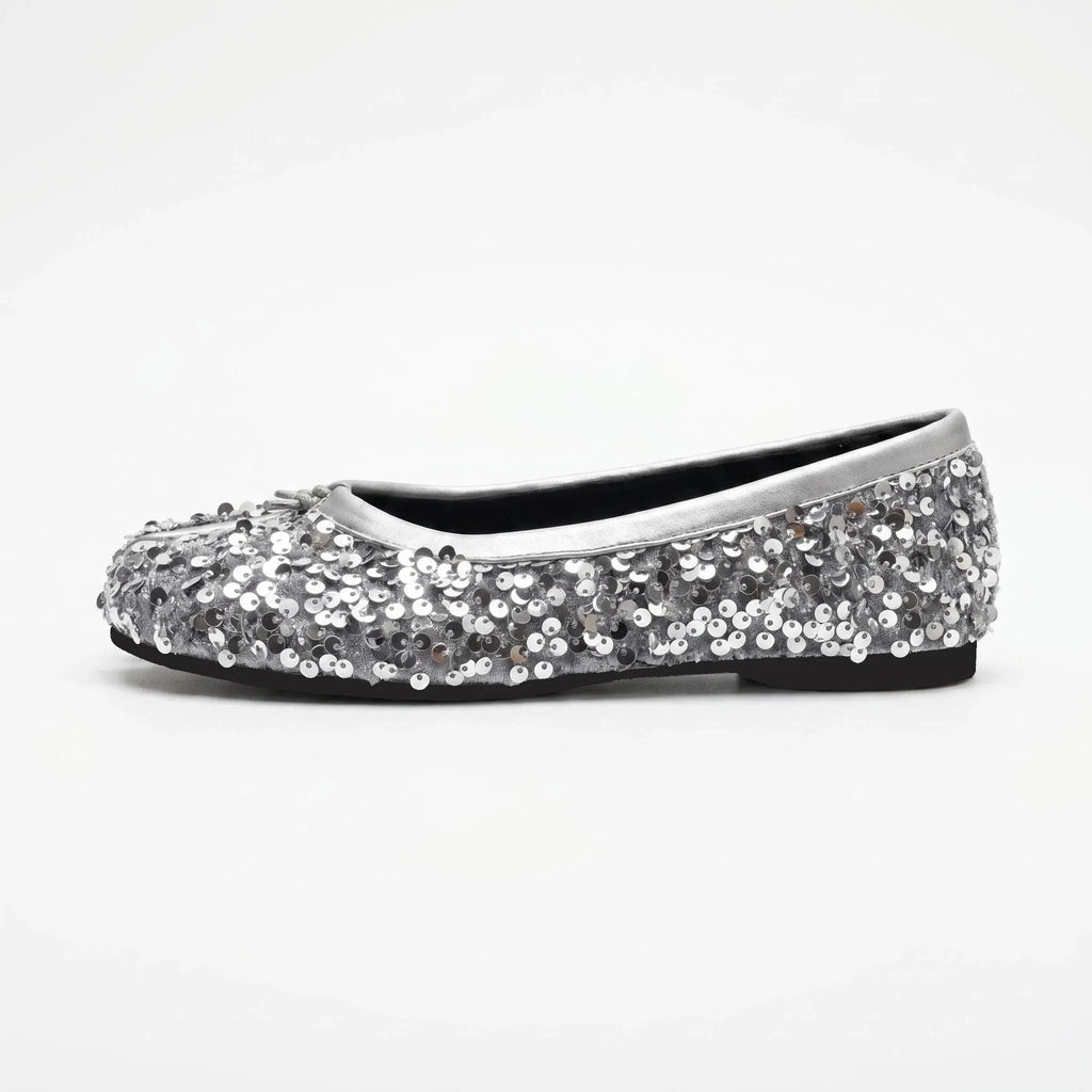 Sequin Tabi Flats