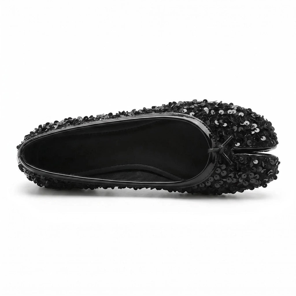 Sequin Tabi Flats