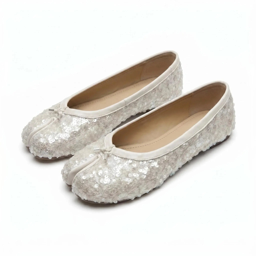 Sequin Tabi Flats