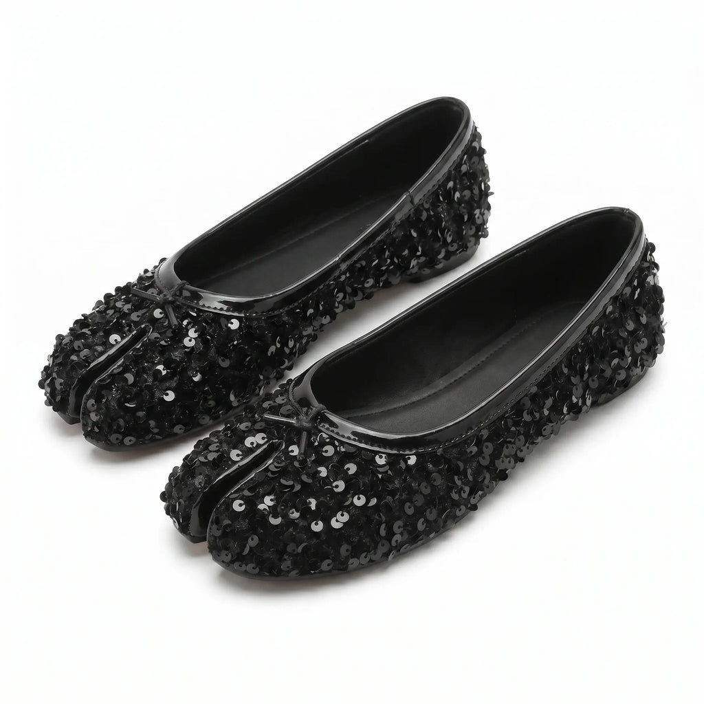 Sequin Tabi Flats