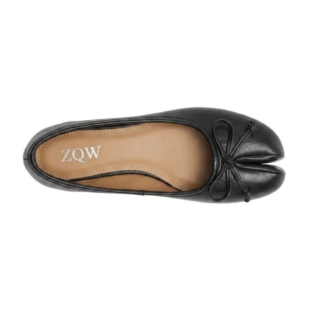 Bow Tabi Ballet Flats