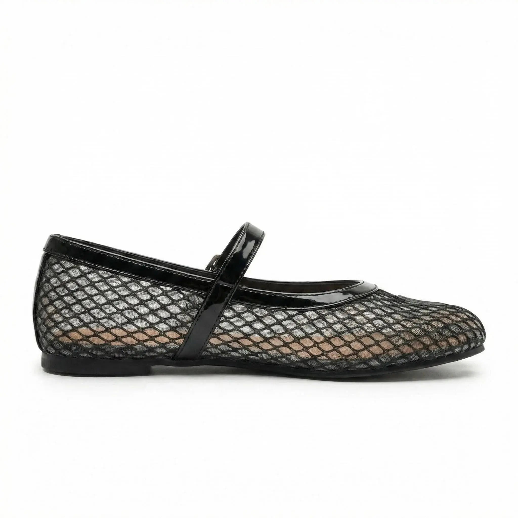 Mesh Tabi Mary Janes Flats