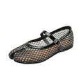 Mesh Tabi Mary Janes Flats