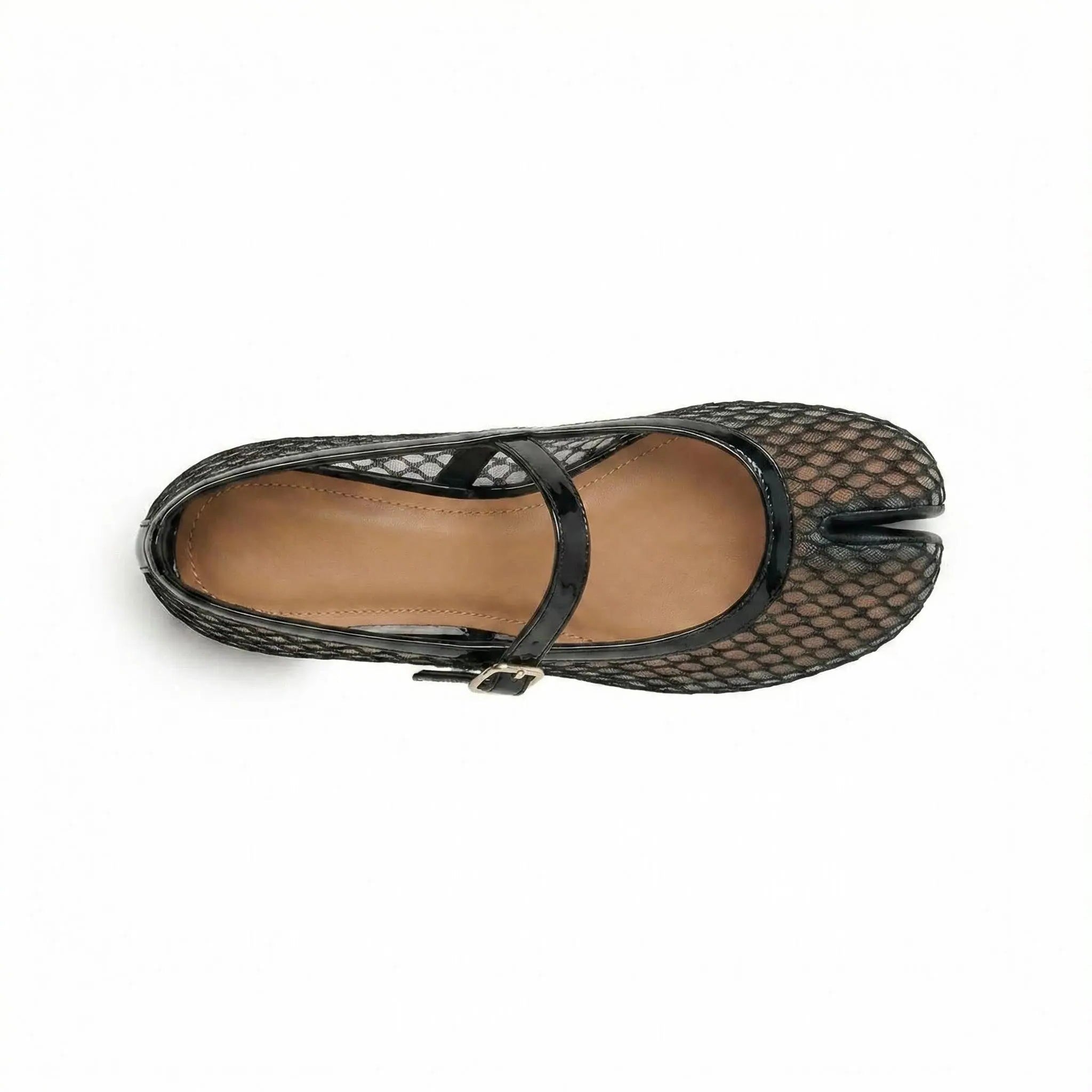 Mesh Tabi Mary Janes Flats