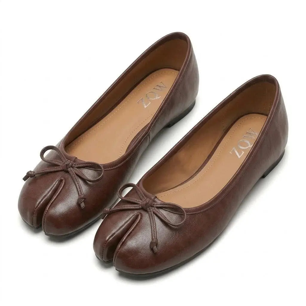 Bow Tabi Ballet Flats