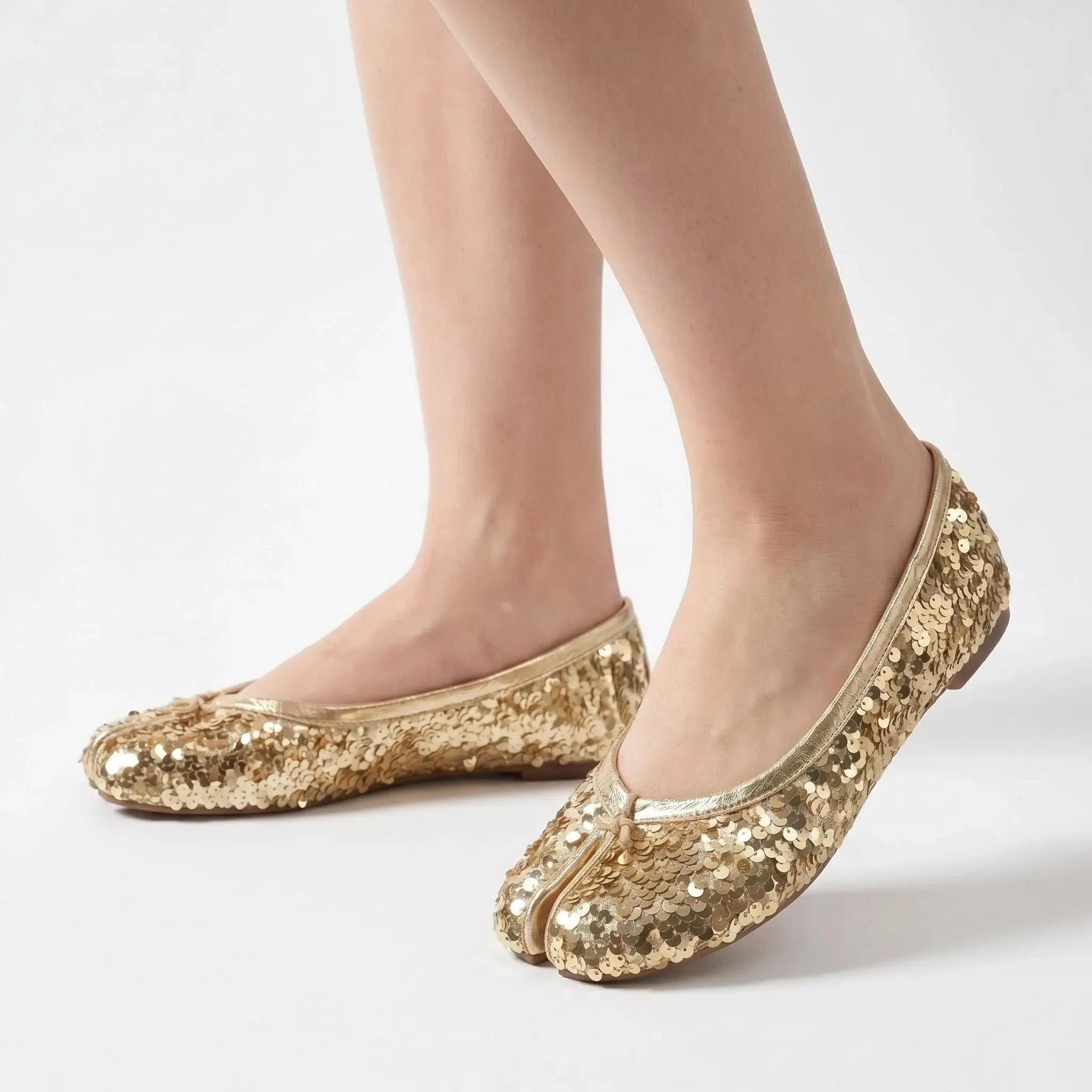 Sequin Tabi Flats