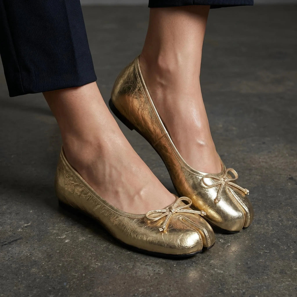 Bow Tabi Ballet Flats