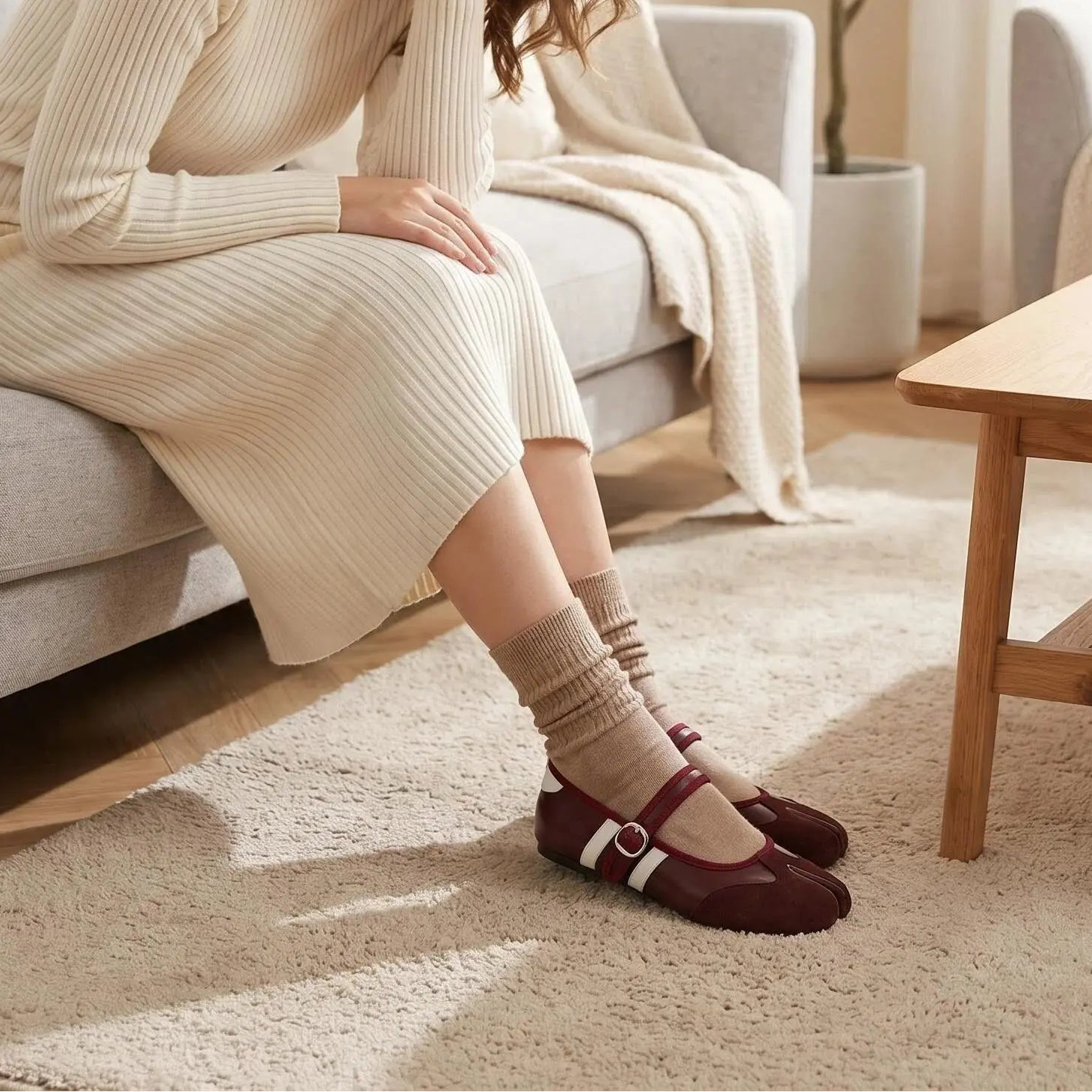 Tabi Ballet Mary Jane Flats