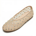 Crystal Mesh Slip-On Flats