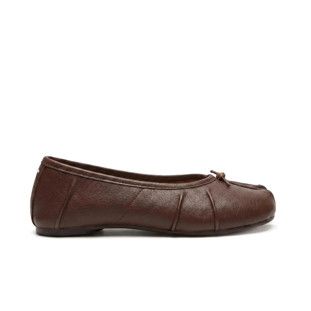 Crinkled Tabi Ballet Flats